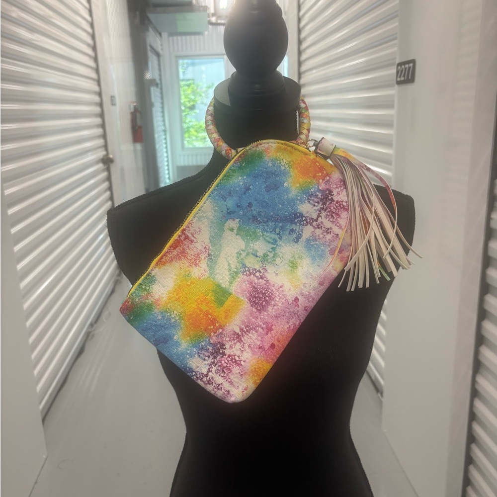 Vibrant Multicolor Wristlet